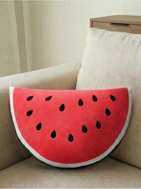 Embroidered Watermelon Indoor Pillow
